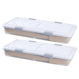 20.1 X 5.9 Inch Underbed Containers Gray Latch Ro Shoes Organizer Lid 39.8 X 20.1 X 5.9 Inch Under Bed Storage with Wheels RoDefault: Default