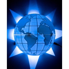 home made Globe Wall Light, Exploration, nightlight, world, earth, space, future, kids