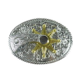 Buckle Belt Buckle for Interchangeable Belt with Rotating Spore, multicoloured