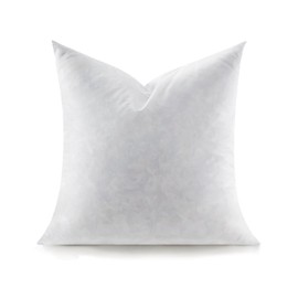 Swandream Feather Throw Pillow Insert, Soft Fluffy Square 18 x 18 Inches Decorative Pillow Insert, Feather and Down Euro Pillows for Bed, Couch and Cushion