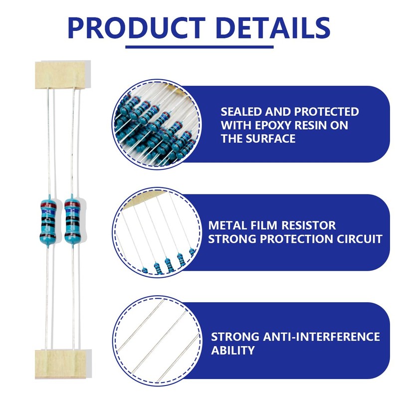 Innfeeltech 1/2 W 1% Tolerance 270 Ohm Metal Film Resistor
