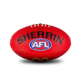 Sherrin AFL Replica All Surface Football, Red, Size 2