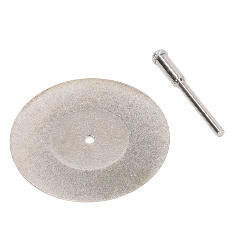 10PCS Thin Diamond Cutting Disc with Rod Round Grinding Sanding
