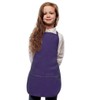 Purple Kids Apron, Extra Large, Poly/Cotton Twill Fabric