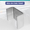 JTZFD 16 Pcs Weld On Trailer Stake Pockets, Suitable for