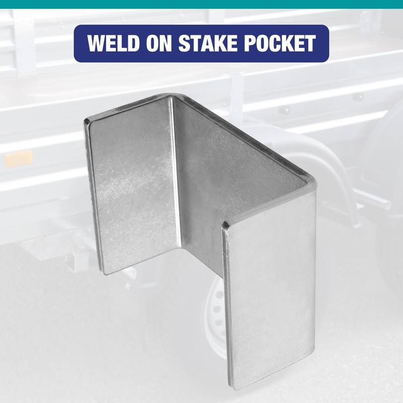 JTZFD 16 Pcs Weld On Trailer Stake Pockets, Suitable for