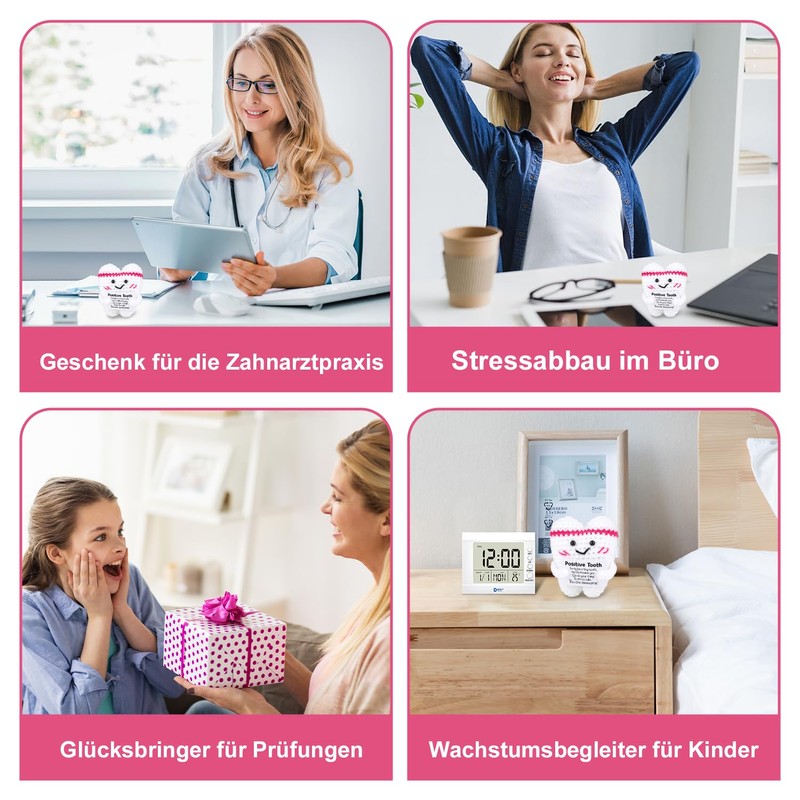 Tooth Fairy Gift Cute Made Knitted Positive Tooth Toy Positive