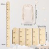 Children's Wooden Height Chart - Foldable Growth Measuring Bar (50-200