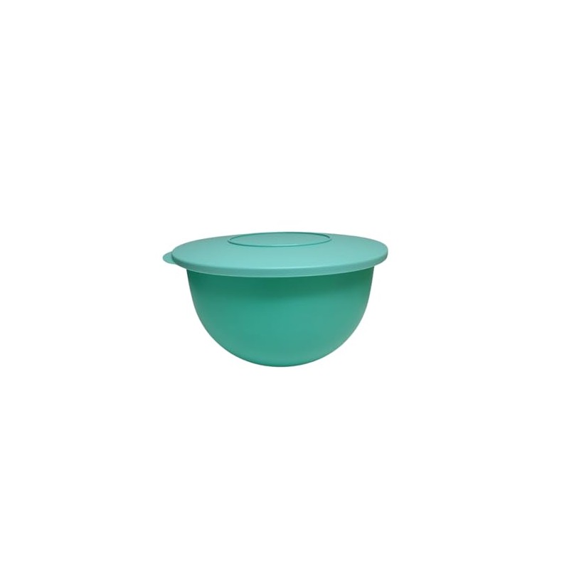 Tupperware Junge Welle Serving Bowl with Lid (Turquoise, 7.5 Litres)