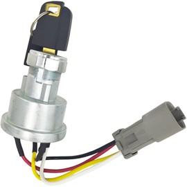 XYZIL - Interruptor de arranque de encendido con 2 llaves 110-7887 467-8535 142-8858 compatible con Caterpillar Cat 257B D6T 247B D6R D6T 267B 906 246B 242B 267B 216B 226B