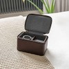 Stackers Brown Double Zipped Watch Box