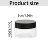 Tabanzhe Empty Sample Pots-4PCS Plastic Cream Cosmetic Jars with Lids