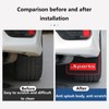 Pack of 2 Car Mud Flaps, Universal Splash Guard, Rubber