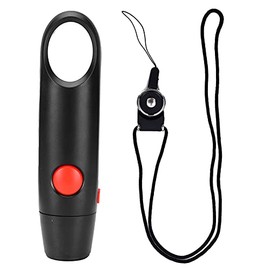 Fdit Silbato Electrónico 3 Engranajes Ajustable Entrenamiento Silbato Electrónico para Viajeros Deportivos Competiciones Y Entrenamientos(Negro)