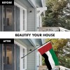 UD_G128 Combo Pack: 6 Ft Tangle Free Spinning Flagpole (Black)