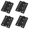 METALLIXITY Adjustable Folding Door Hinges (102mm) 4Pcs, ABS Nylon Hinges