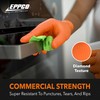 EPPCO Orange Safety Pro 8-Mil Dual Layer Nitrile Gloves, Disposable,