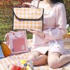 Checkered Camping Picnic Waterproof Mat Portable Outing Pastel Green S 10ea