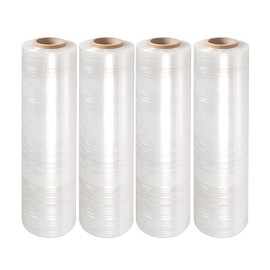 PackageZoom Pre Stretched 15” x 1500 ft 16 Rolls Stretch Wrap Film Clear Cling Plastic for Moving and Packaging Stretch Wrap
