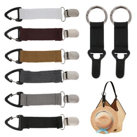 Hat Clip for Travel on Bag 8 PCS, Hats Clip for Travels Vacation Beach Cruise Essentials Accessory, Hat Clips for Travel on Bag for Women Girls, Handbag Backpack Luggage