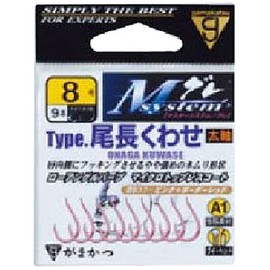 Gamakatsu Single hook M system type tail length 8.5 No. 9 krill pink 67482