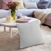 PAVILIA Light Gray Throw Pillow Covers 18x18 Set of 2,