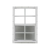 Shed Windows and More 14" X 21" White Flush Mount