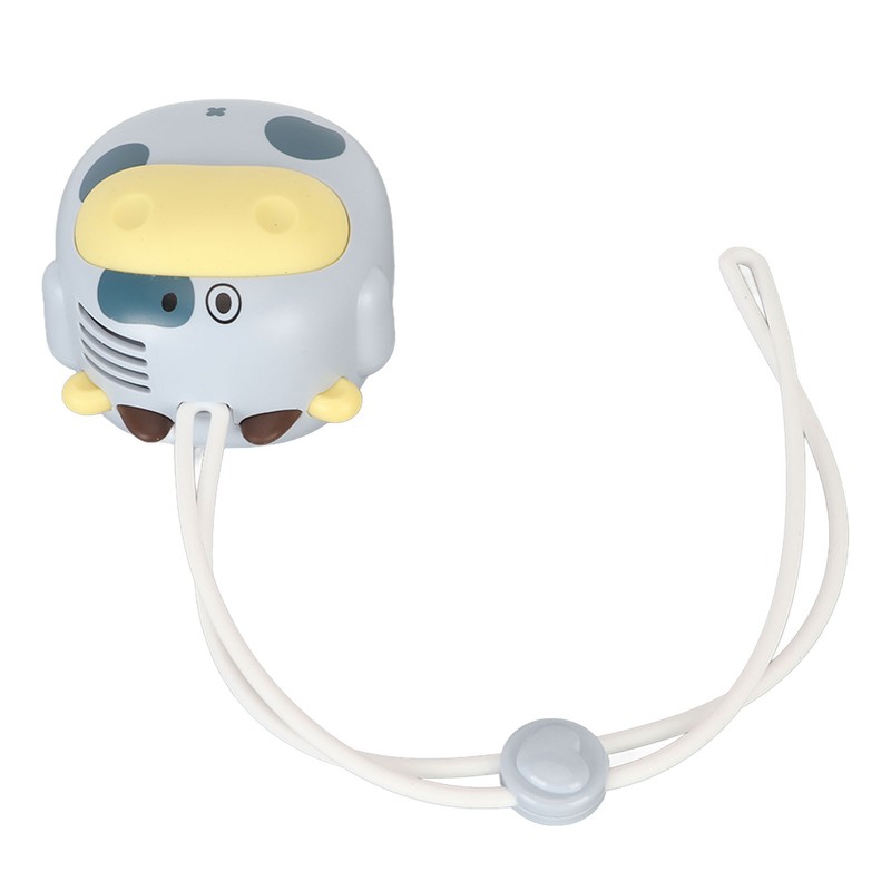 Mini Hanging Neck Fan USB Rechargeable Bladeless Cartoon Cow Shape