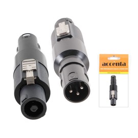 Accenta Audio Adapter XLR 3-Pin Plug to Speakon  Male plug