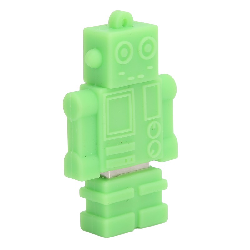 Cartoon U Disk Green Robot Appearance High Speed Bulk Storage