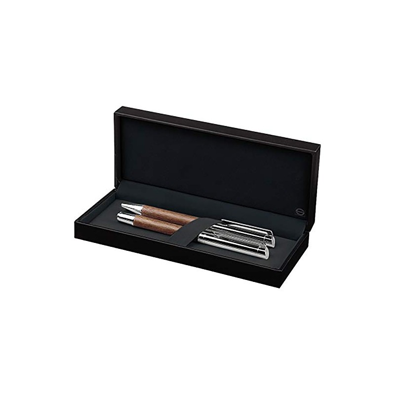 Senator S-066252204000 Schreibset Tizio, Metall, Füllhalter und Kugelschreiber, blau