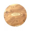 Greenage Rustic Natural Round Teak Wood Slab Table Top DIY