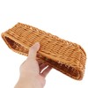 LEXININ 6 Pack 11 Inches Poly Wicker Bread Basket, Woven