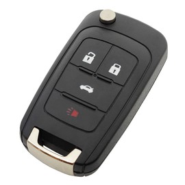 vurbemes Folding Replacement Key Fob Cover fit for Chevy Malibu Cruze Camaro Volt Equinox Sonic Keyless Entry Key Fob