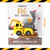 Valentines Day Gifts for Kids-24 Pack Valentines Cards with Construction