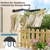 JAUREE Clothes Drying Rack Wall Mounted, Space-Saving Drying Rack Clothing,