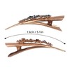 2PCS Boho Iris Dragonfly Long Duckbill Beak Alligator Crocodile Teeth
