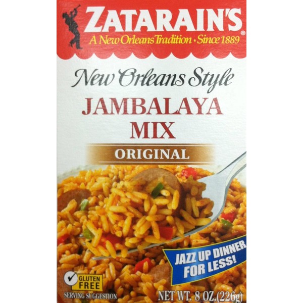 Zatarains Original Jambalaya Mix, 8 Ounces, Pack of 4