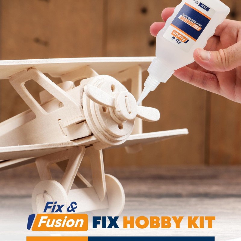 FIX & FUSION Ca Super Glue (3.5 Oz) with Activator
