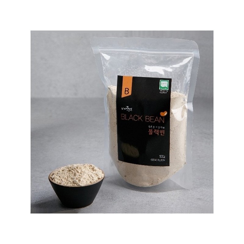 미숫가루 검은콩미숫가루 블랙빈 지퍼백 500g Black Bean Millet Powder in