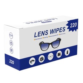 Glasses Cleaner, Lens Wipes For Eyeglasses, Screen Wipes, Screen Cleaner, Lens Cleaner, Individually Wrapped Streak-Free Cleaning For Phone, Sunglass, Camera, Computer Screen, Electronics