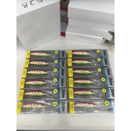 SALMO Lot of 12 Salmo Freediver 12 SD UV Pink Tiger 4 3/4" Deep Diving Crankbait Lure