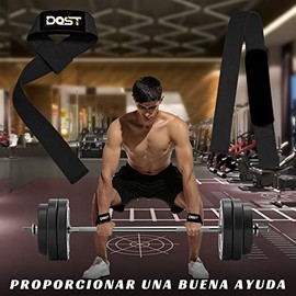 DQST Straps para Gym, Correas de Fitness, Se Utiliza para Proteger Los Protectores de Muñeca y Proporcionar Fuerza de Tracción, Adecuado para Hombres, Mujeres, Gimnasio, Levantamiento de Pesas