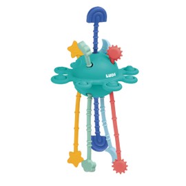 LUDI Zippy Toy - Multi-sensory Stimulation Toy - Various Textures - Ergonomic - Soft Material - from 10 Months - Relieves Dental Thrust - Dexterity and Motor Skills - 14 x 21 x 14 cm