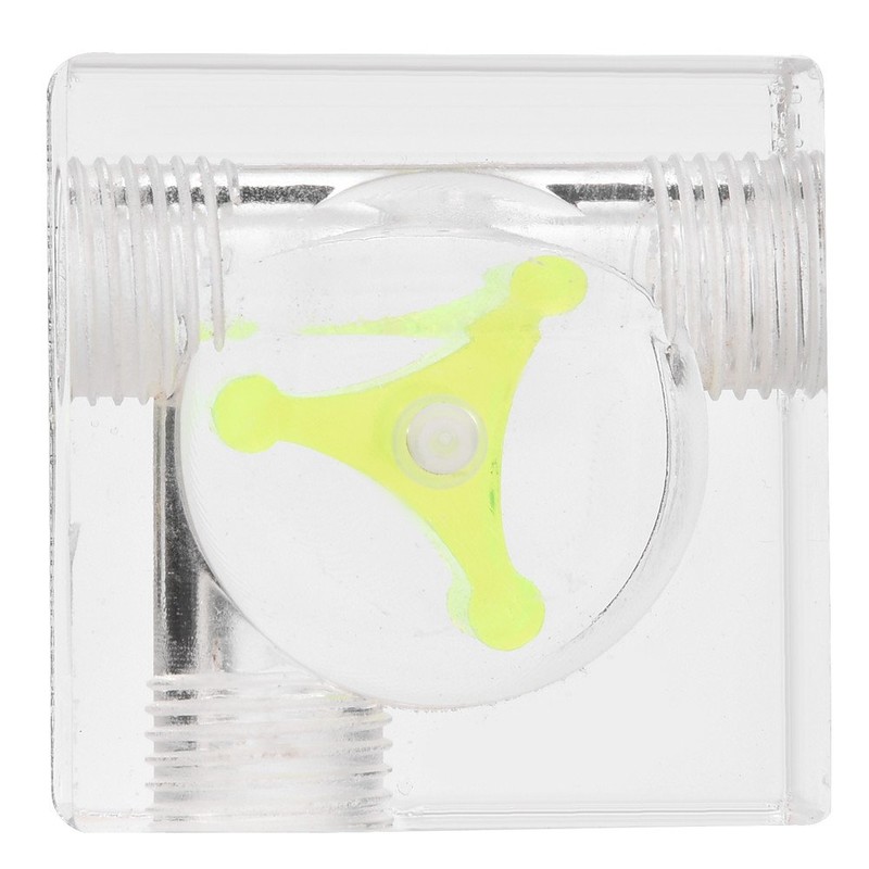 Richer-R G1/4 Computer CPU Water Cooling Flow Meter, 3 Wheel