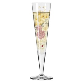 RITZENHOFF Goldnacht No. 20 Series 1071020 Champagne Glass 200 ml Elegant Designer Piece with Real Gold Made in Germany