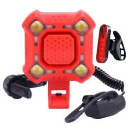 Horn for Bike - Bell Light for Cycling,2-in-1 Waterproof Bike 140dB Horn with High Bright Light for Scooter Night Cycling