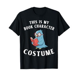This Is My Book Character Costume Funny Pigeon Reading Kids T-Shirt