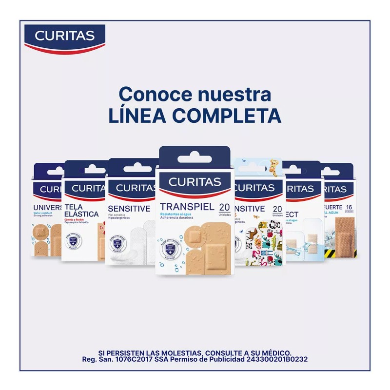 Curitas Transpiel Surtidas 20 Piezas