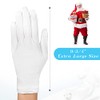 Paxcoo 6 pares de guantes de algodón blancos XL para